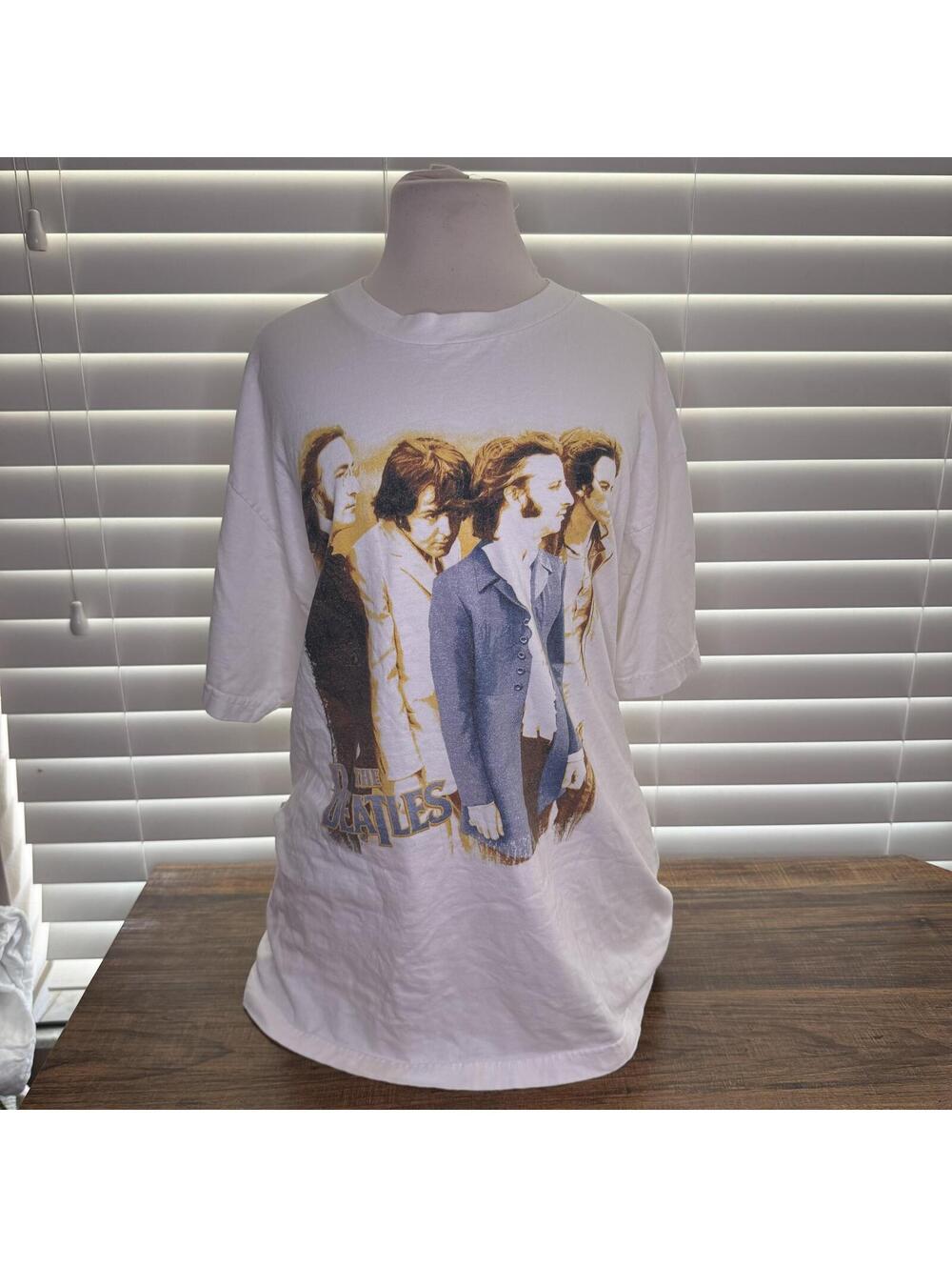 Vintage The Beatles Graphic T-Shirt White